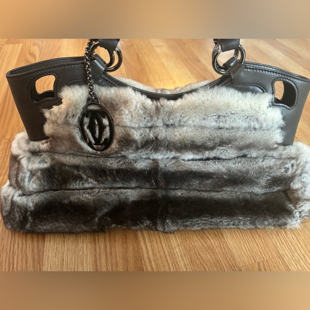 Marcello De Cartier Medium Rabbit Fur Bag